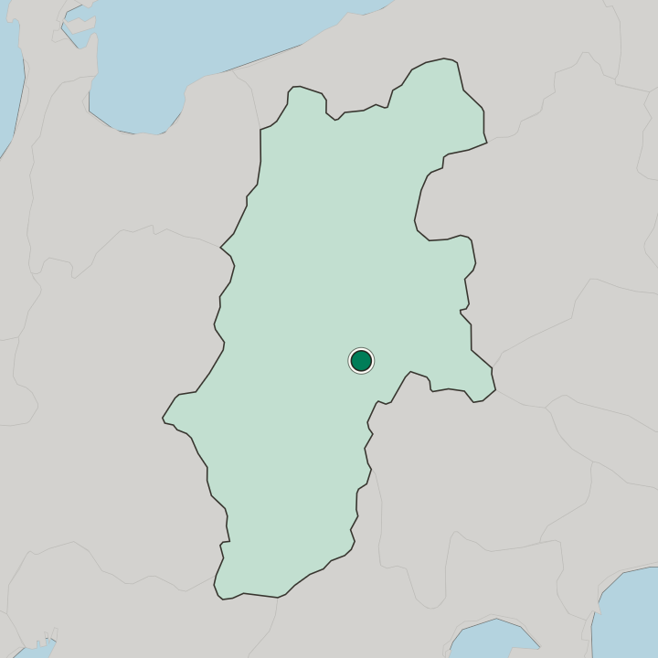 Map showing Chino — In Nagano-ken