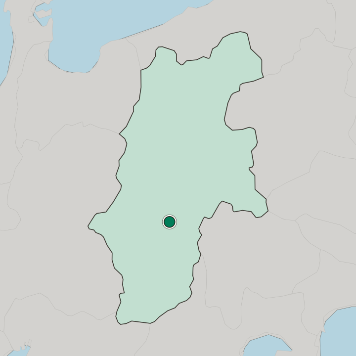Map showing Ina — In Nagano-ken
