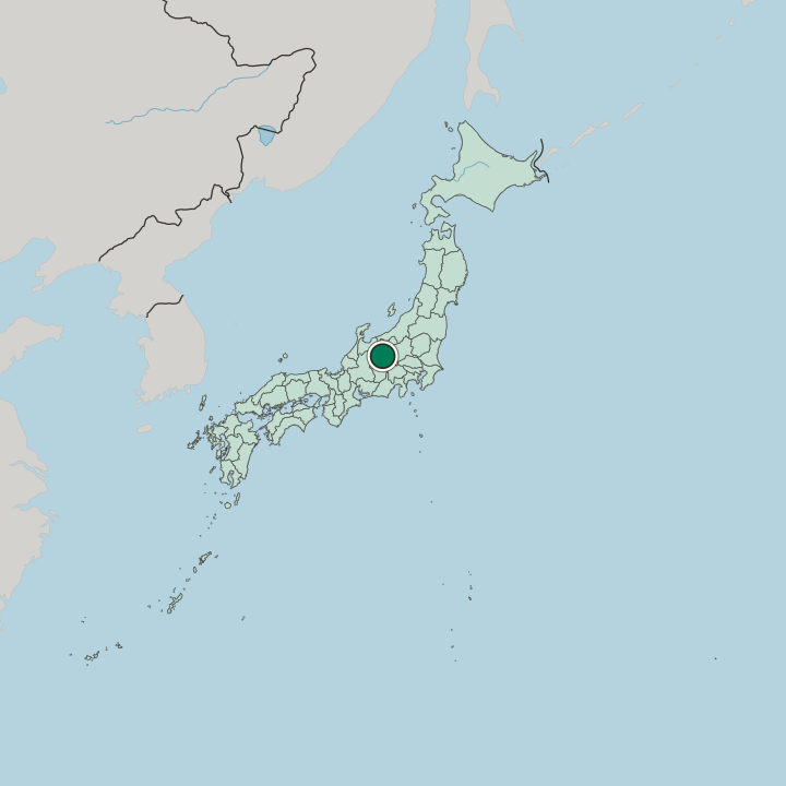 Map showing Matsumoto — In Japan