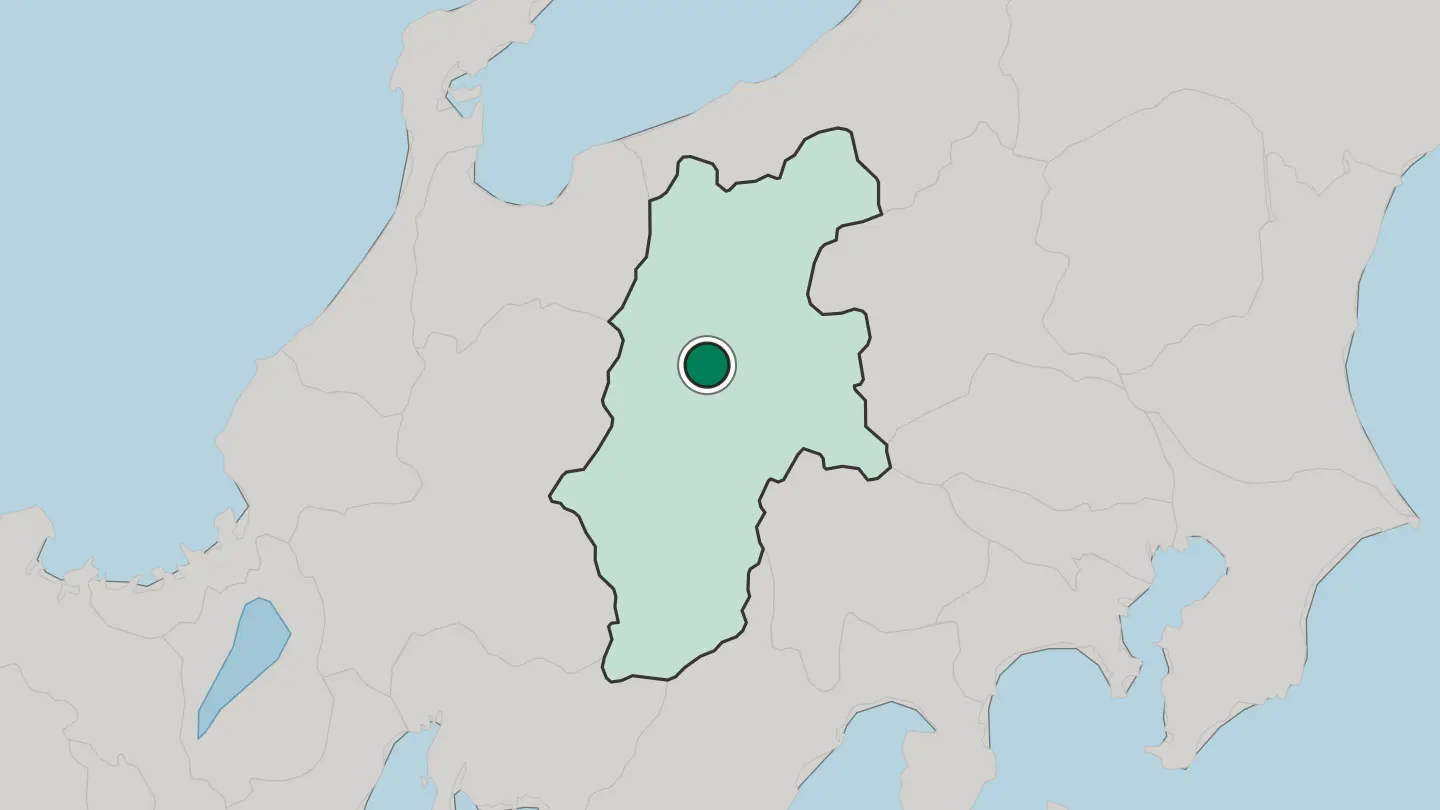 Map of Matsumoto in Japan