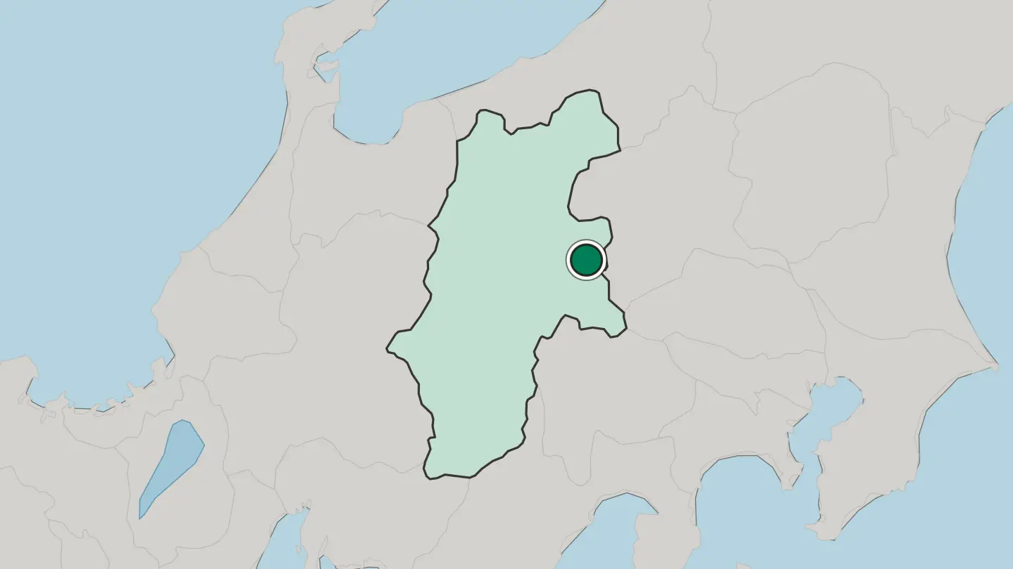Map of Saku in Japan