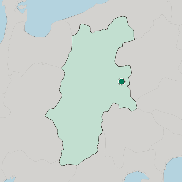 Map showing Saku — In Nagano-ken