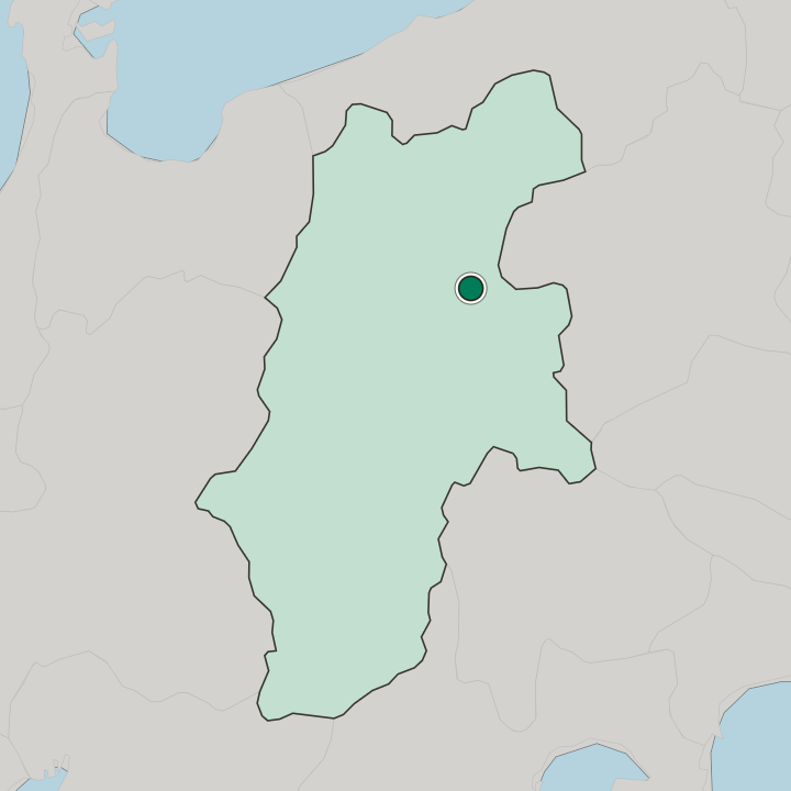 Map showing Ueda — In Nagano-ken
