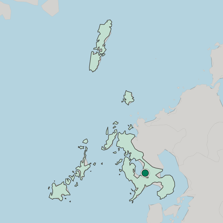 Map showing Ōmura — In Nagasaki Prefecture