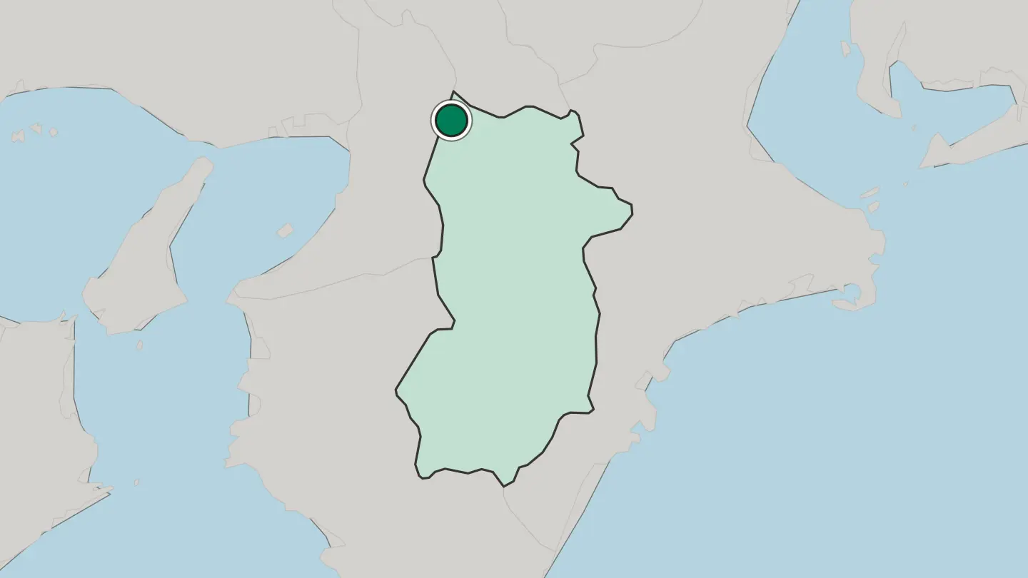 Map of Ikoma in Japan
