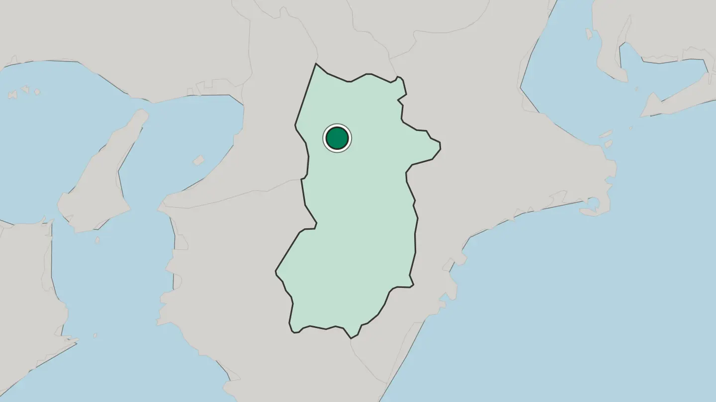 Map of Kashihara-shi in Japan