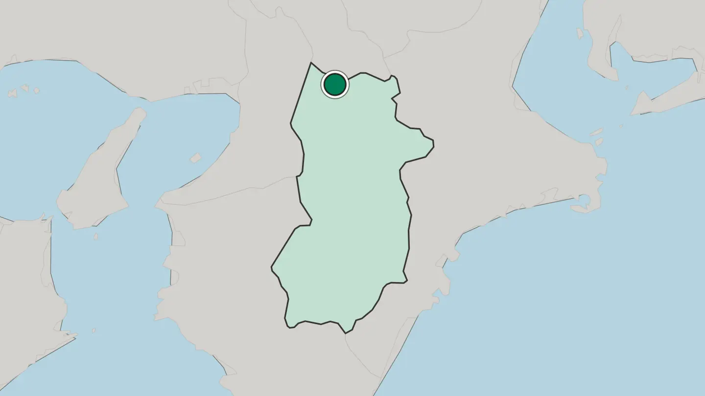 Map of Nara-shi in Japan