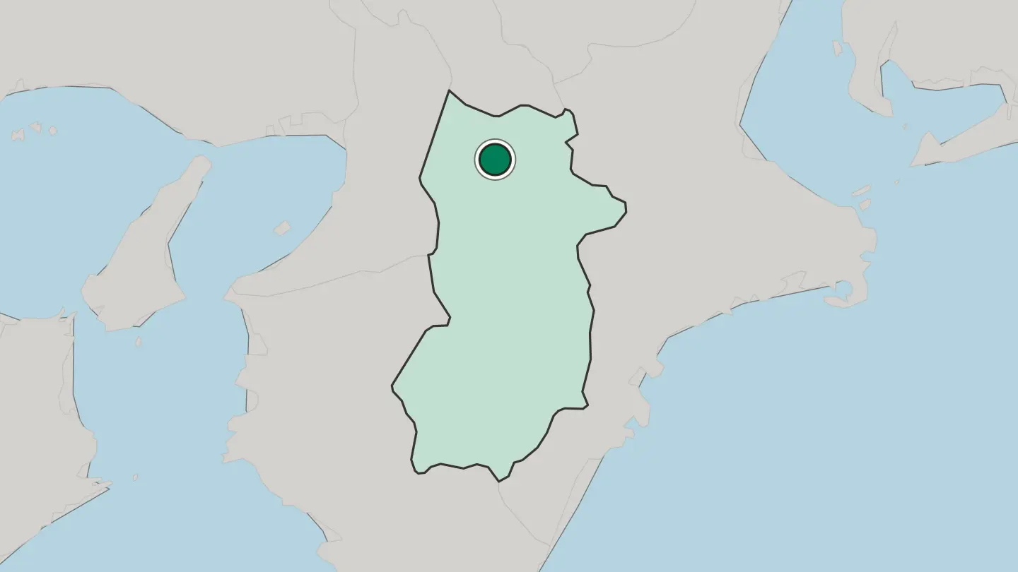 Map of Tenri in Japan
