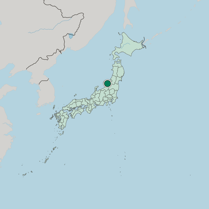 Map showing Niigata — In Japan