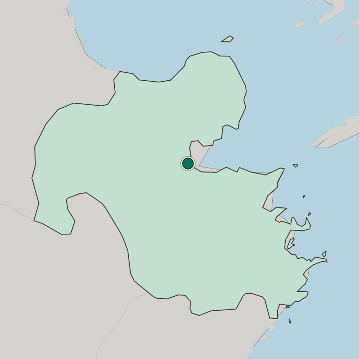 Map showing Beppu — In Oita Prefecture