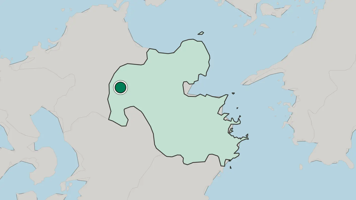 Map of Hita in Japan