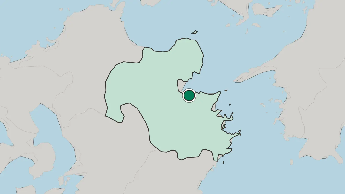Map of Ōita in Japan