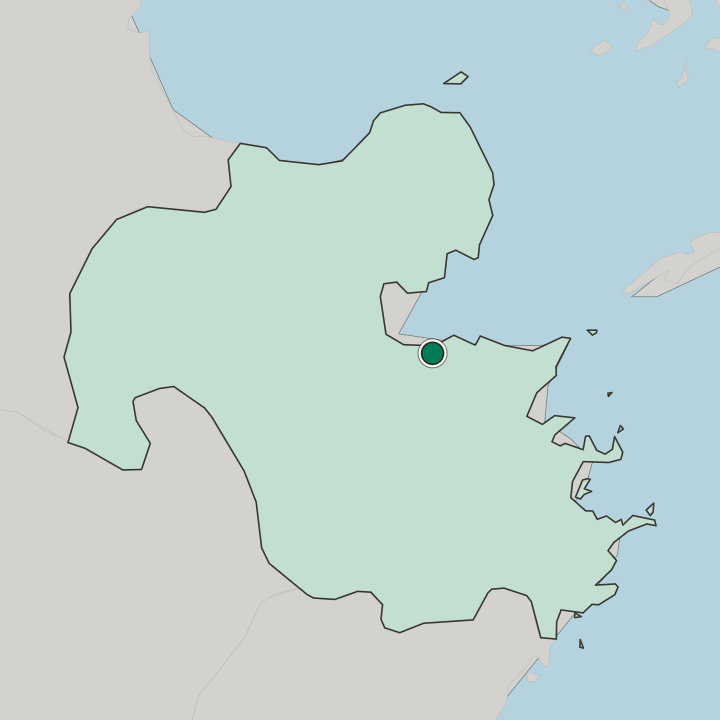 Map showing Ōita — In Oita Prefecture