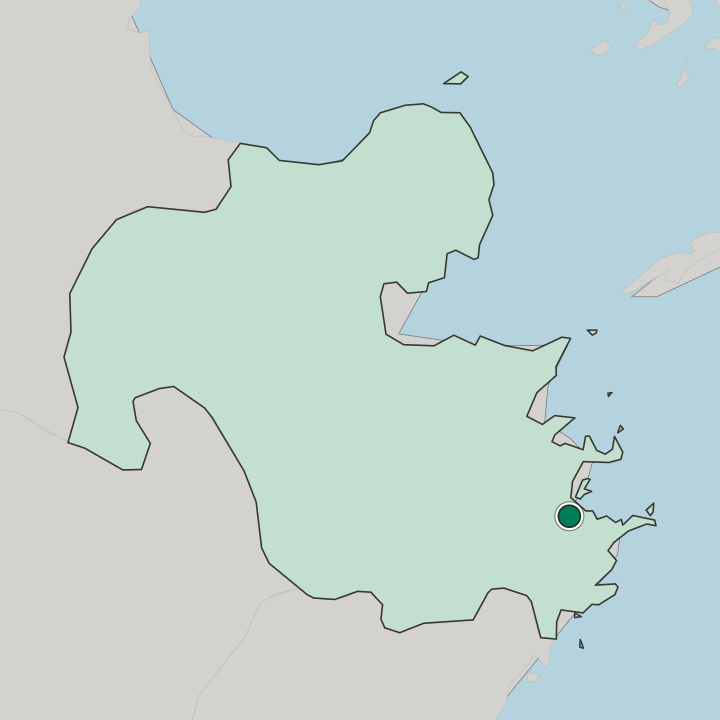 Map showing Saiki — In Oita Prefecture