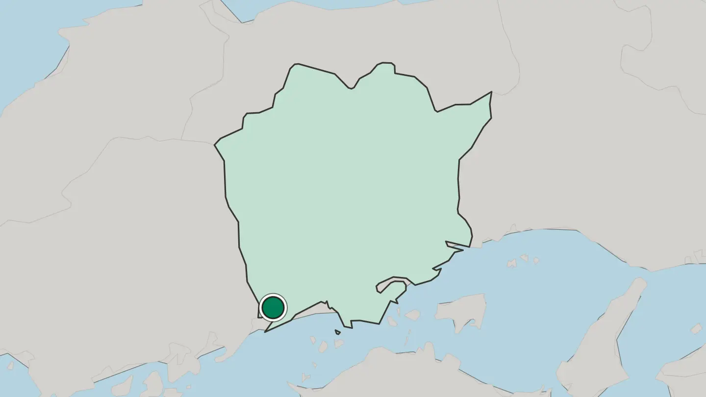 Map of Kasaoka in Japan