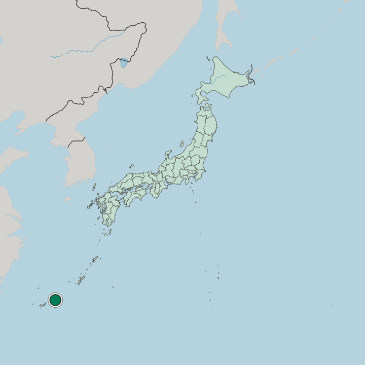 Map showing Miyakojima — In Japan