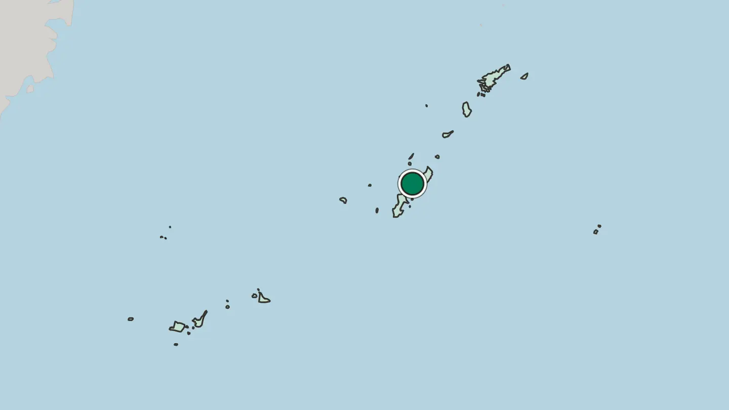 Map of Nago in Japan