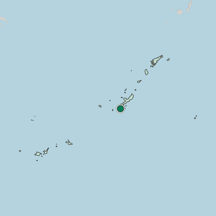 Map showing Urasoe — In Okinawa