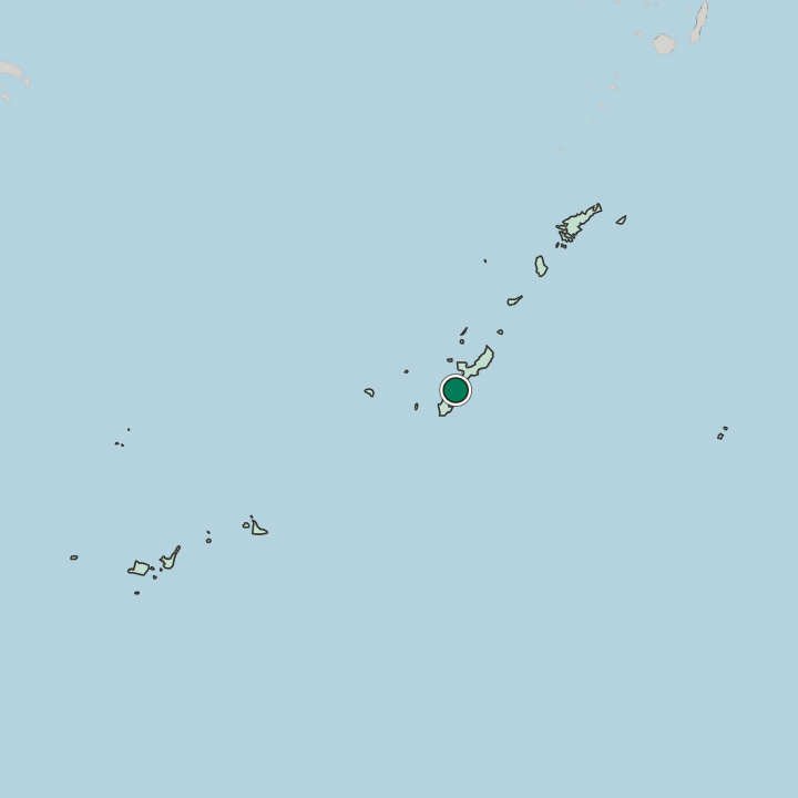 Map showing Uruma — In Okinawa