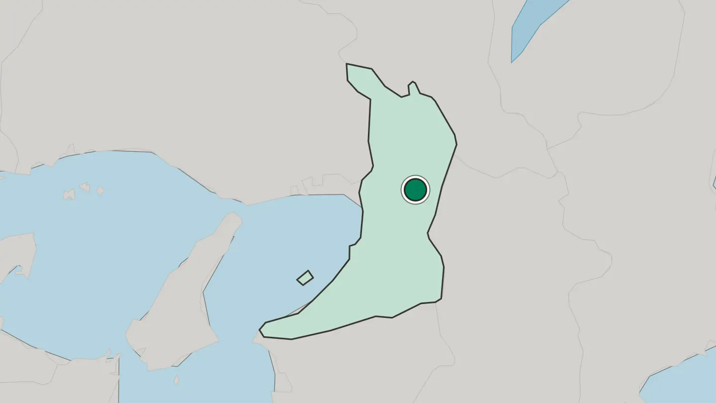 Map of Higashiosaka in Japan