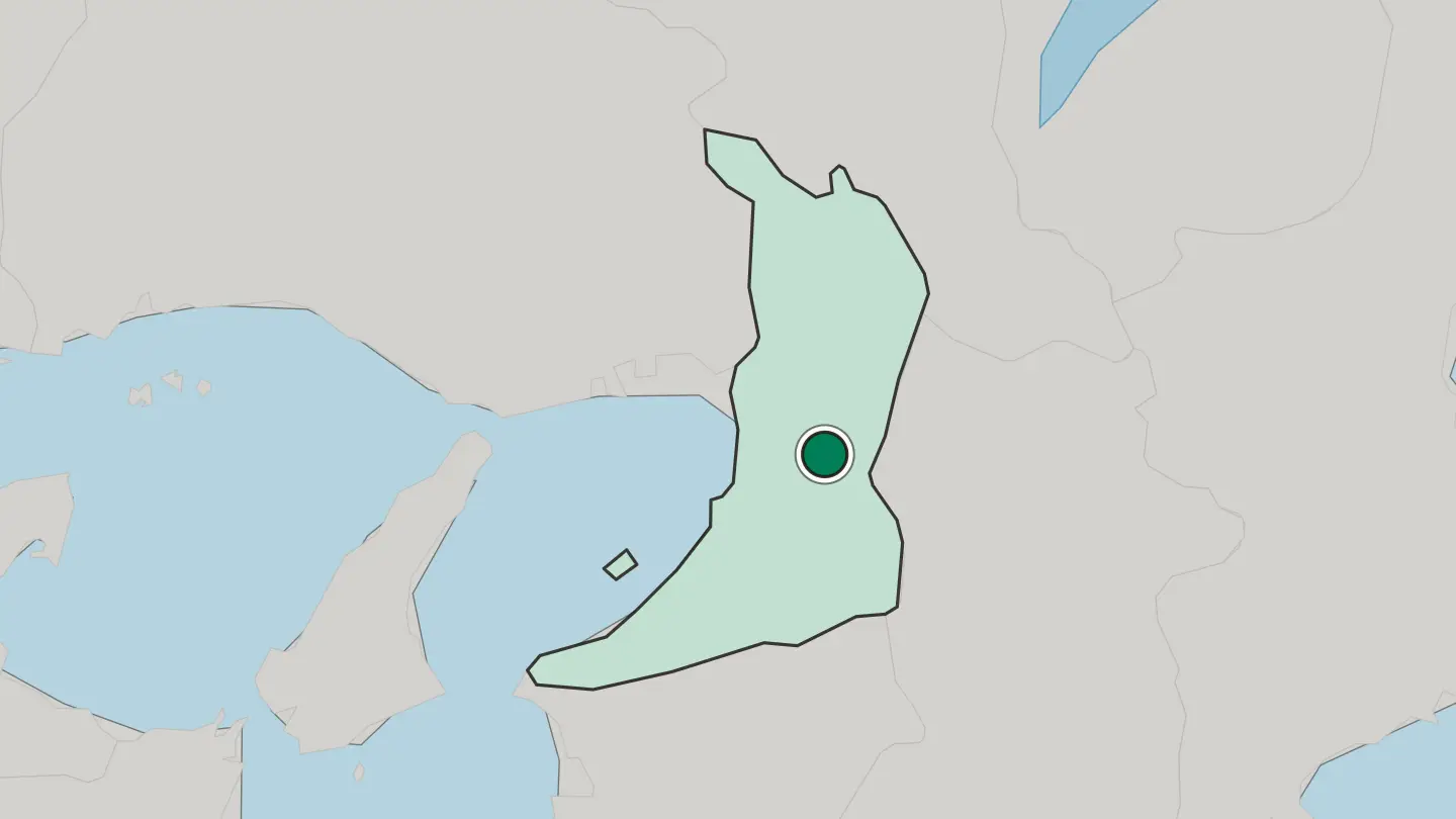 Map of Matsubara in Japan