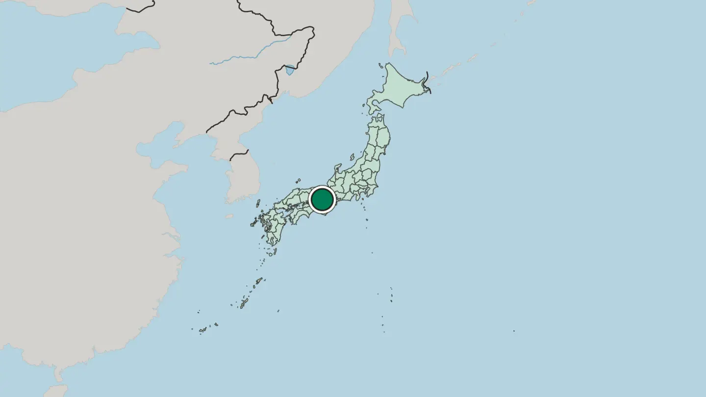 Map of Osaka in Japan