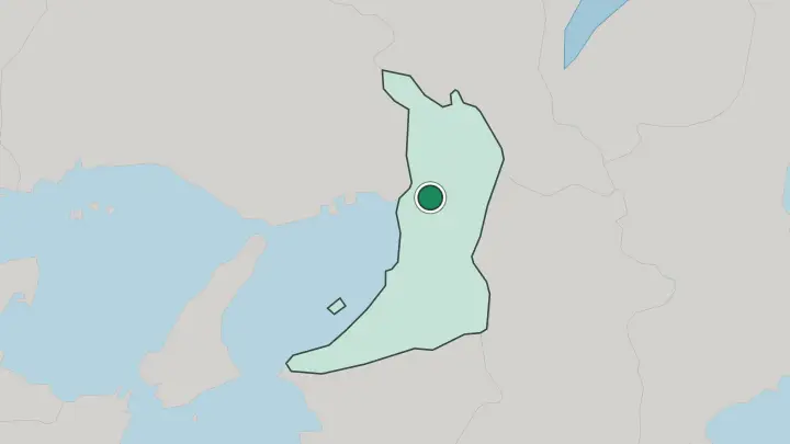 Map of Osaka in Japan