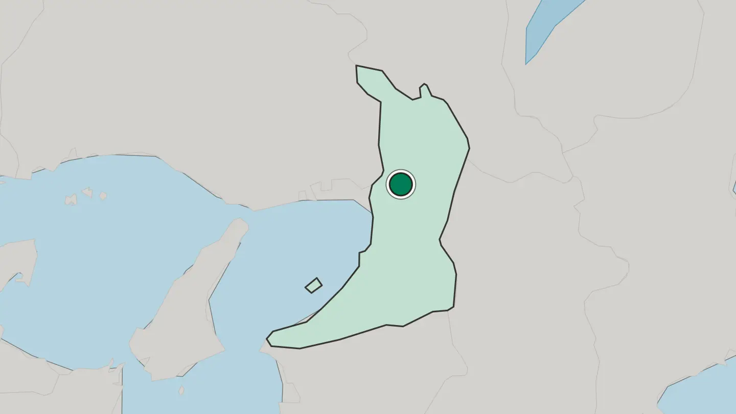 Map of Osaka in Japan