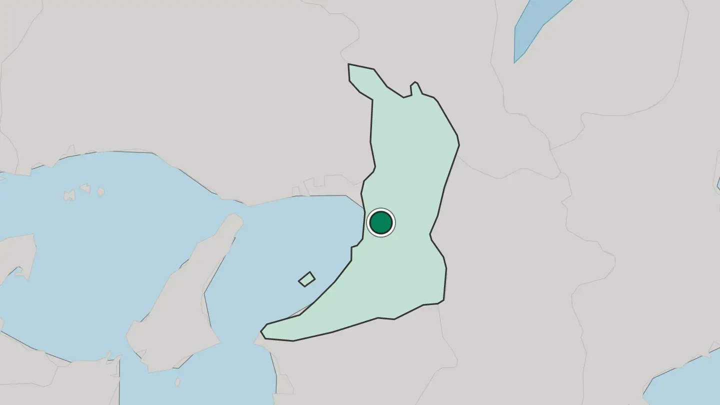 Map of Sakai in Japan