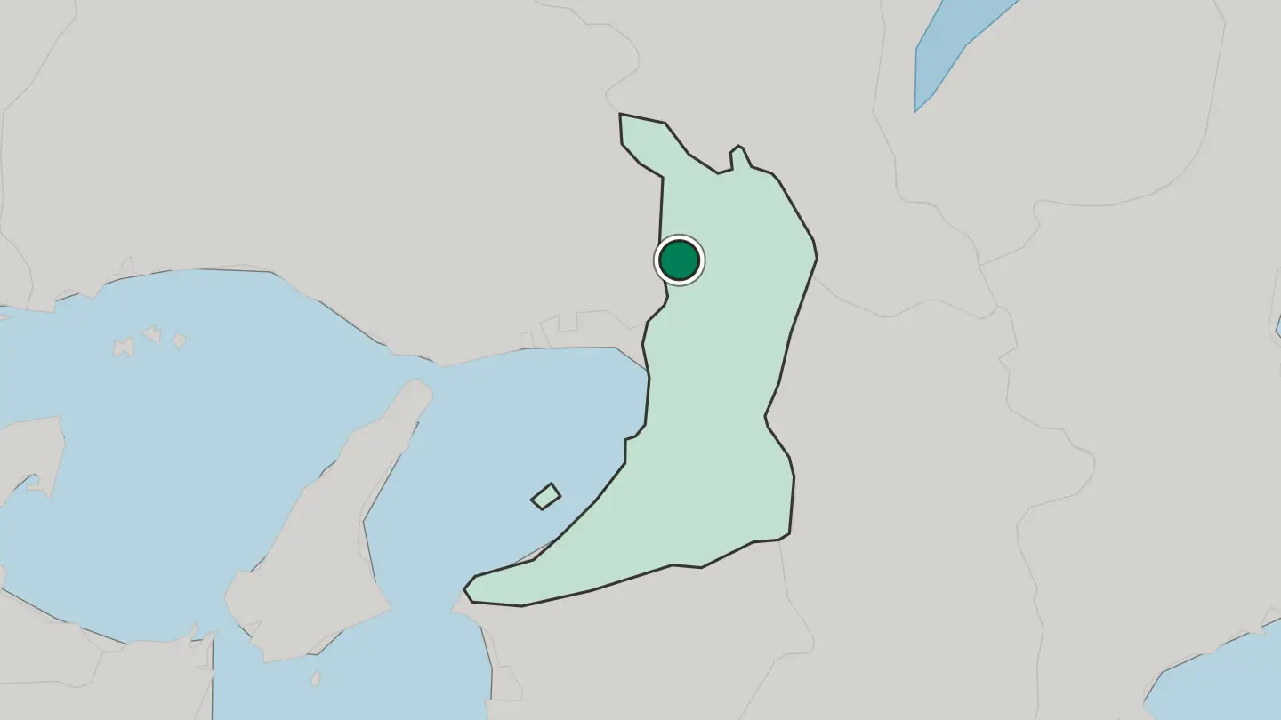 Map of Toyonaka in Japan