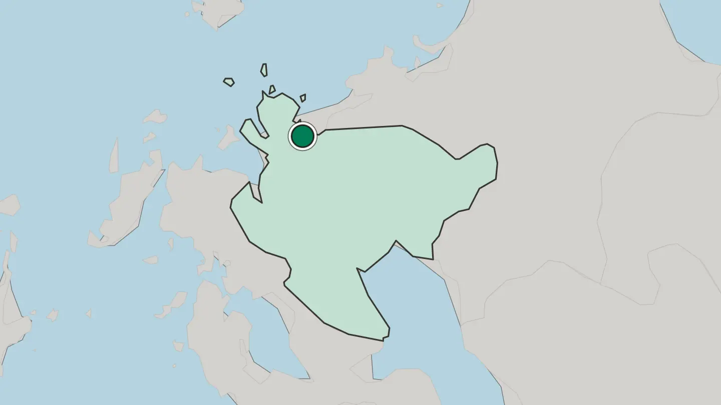 Map of Karatsu in Japan