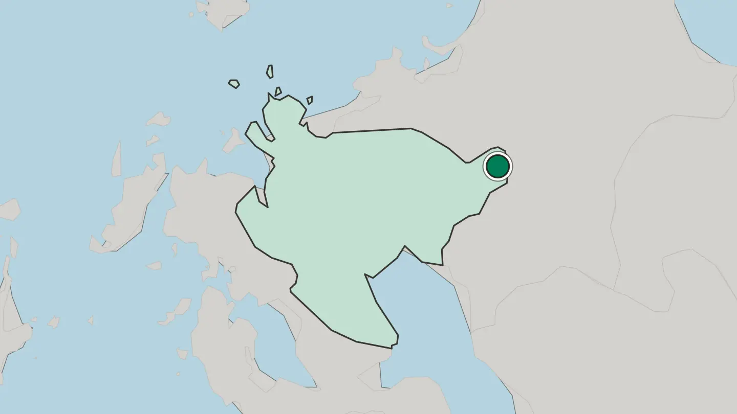 Map of Tosu in Japan