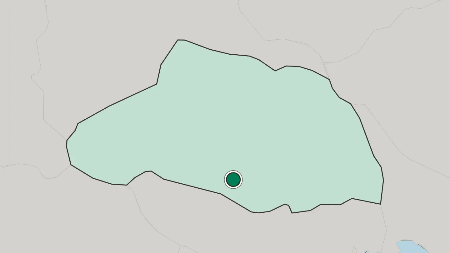 Map of Hannō in Japan