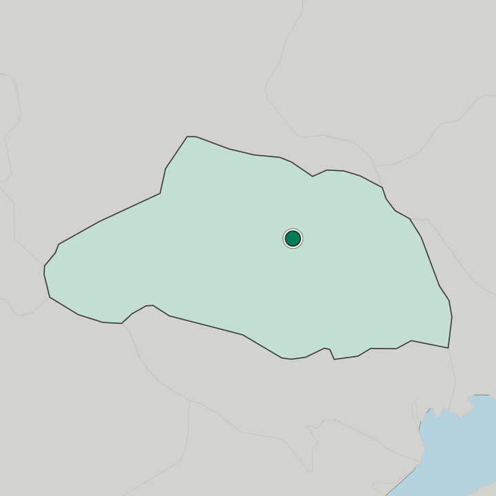 Map showing Higashi-Matsuyama — In Saitama-ken