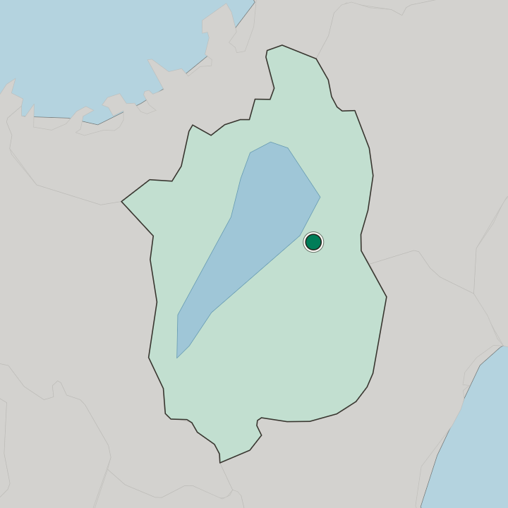 Map showing Hikone — In Shiga
