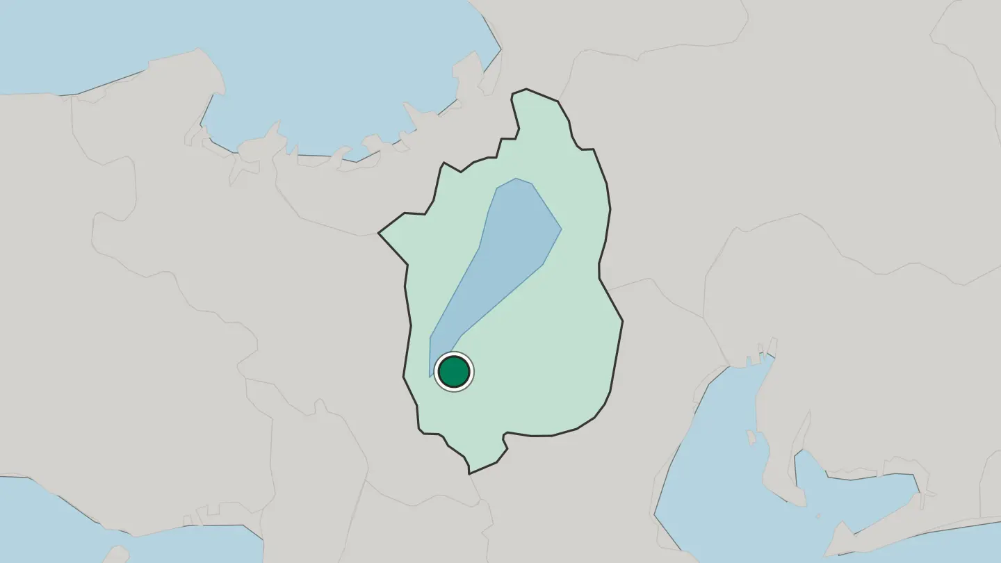 Map of Kusatsu in Japan
