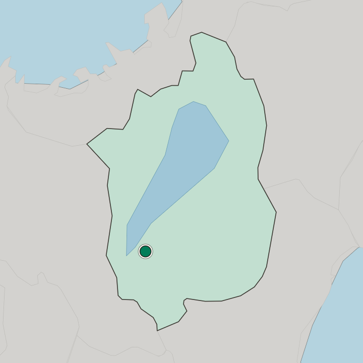 Map showing Kusatsu — In Shiga