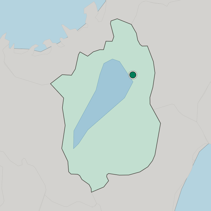 Map showing Nagahama — In Shiga