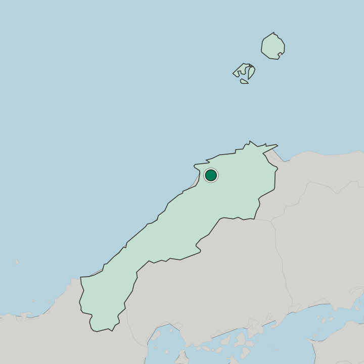 Map showing Izumo — In Shimane-ken