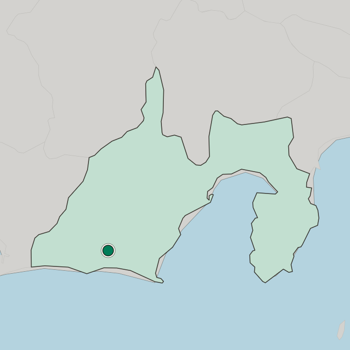 Map showing Fukuroi — In Shizuoka