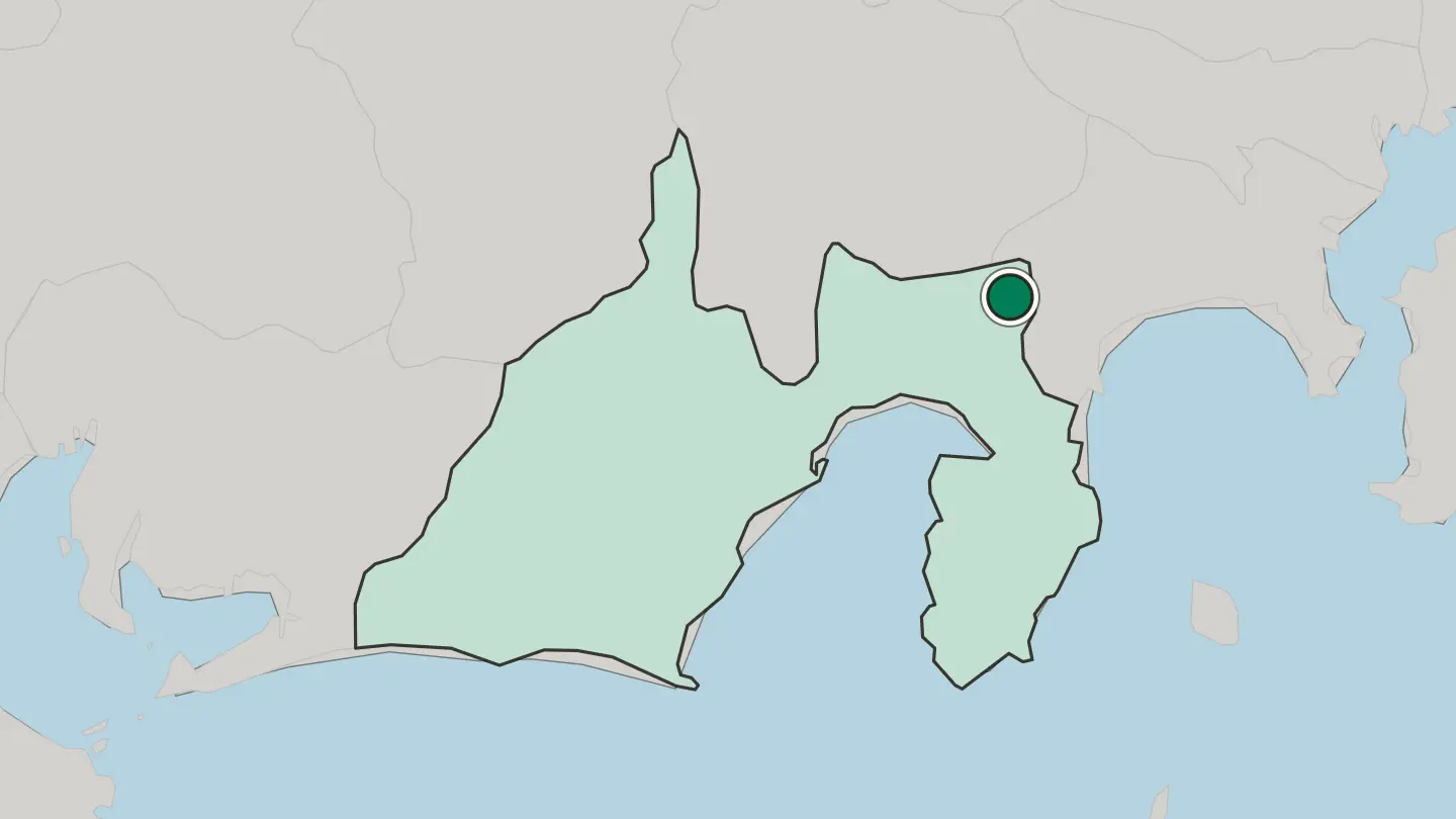 Map of Gotemba in Japan