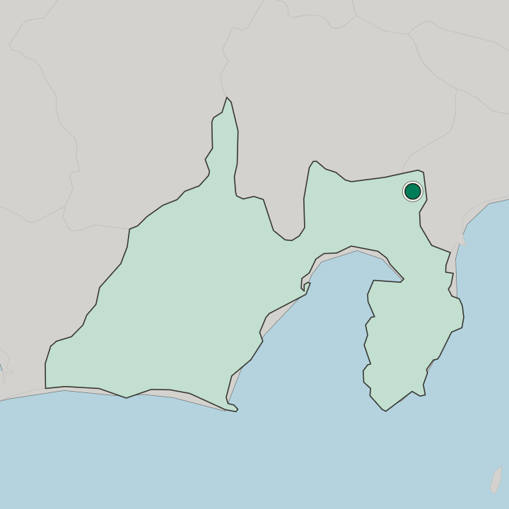 Map showing Gotemba — In Shizuoka