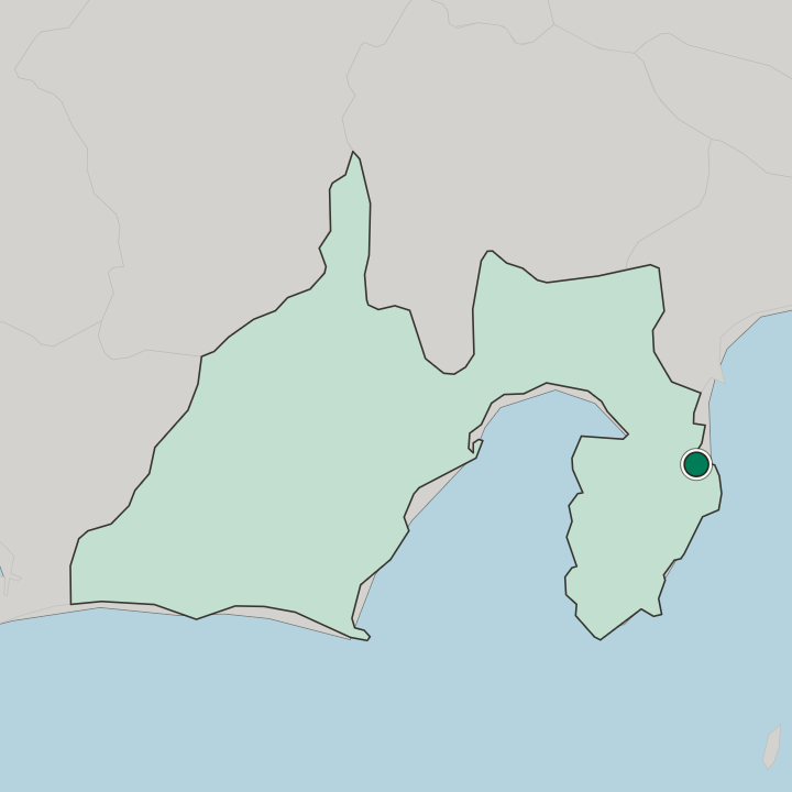 Map showing Itō — In Shizuoka