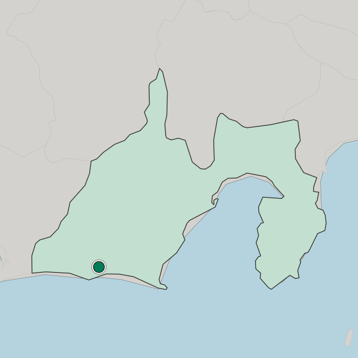Map showing Iwata — In Shizuoka