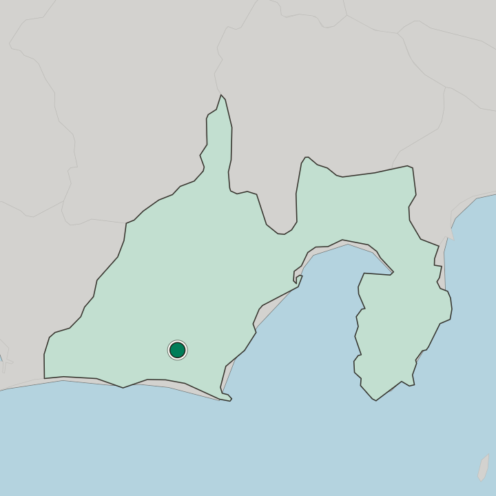 Map showing Kakegawa — In Shizuoka