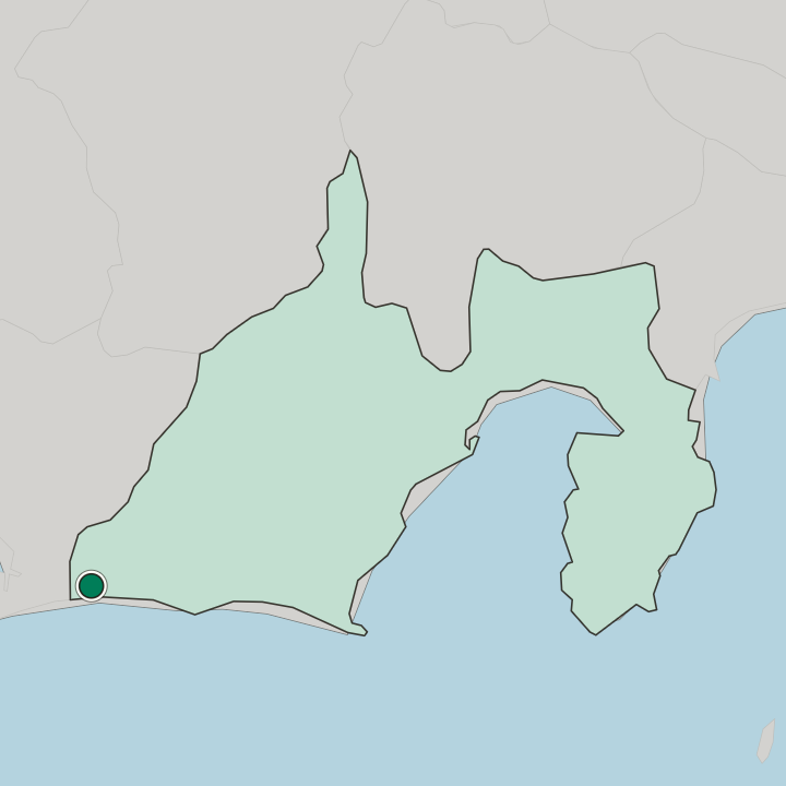Map showing Kosai — In Shizuoka