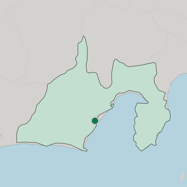 Map showing Yaizu — In Shizuoka