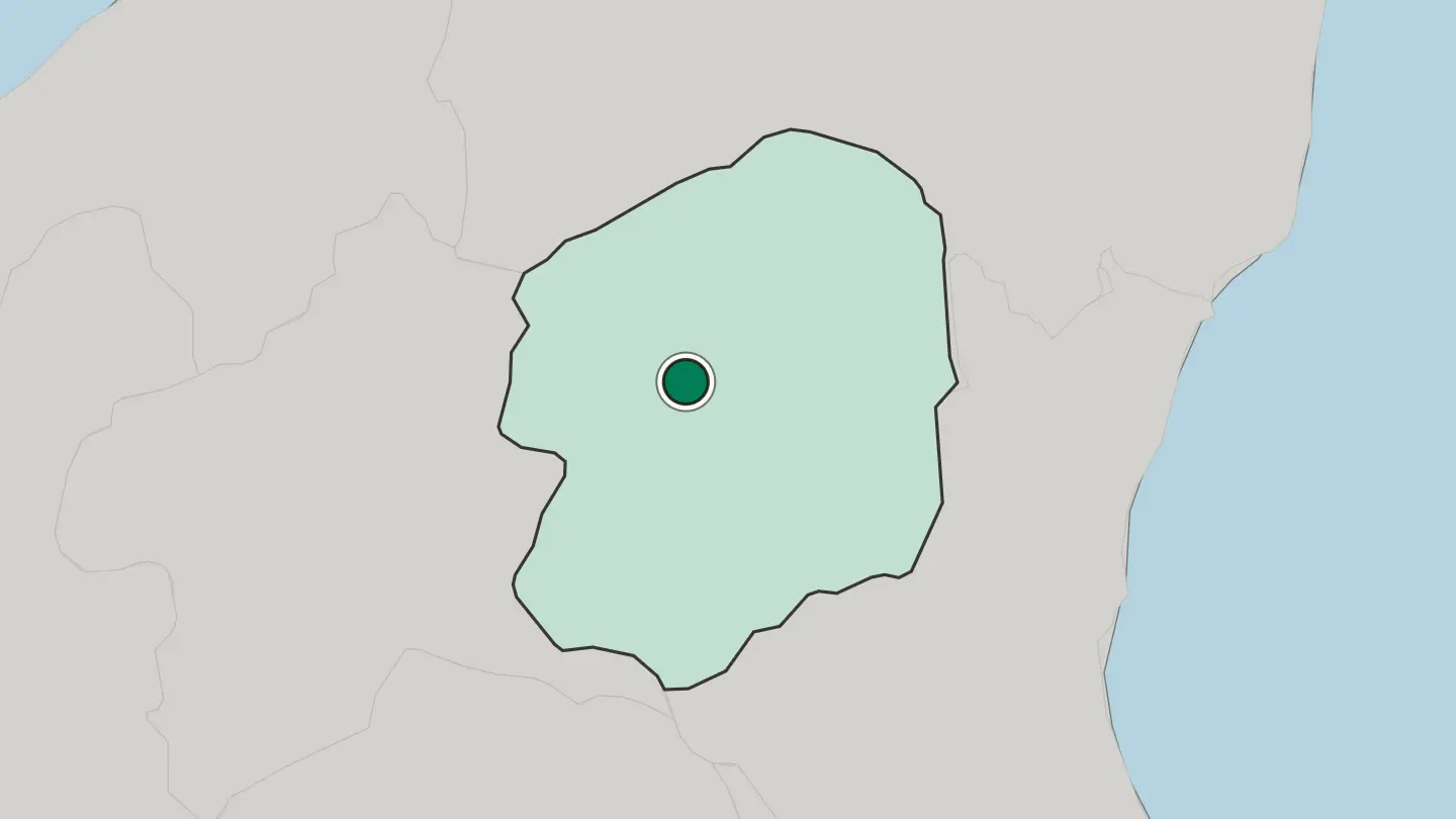 Map of Nikkō in Japan