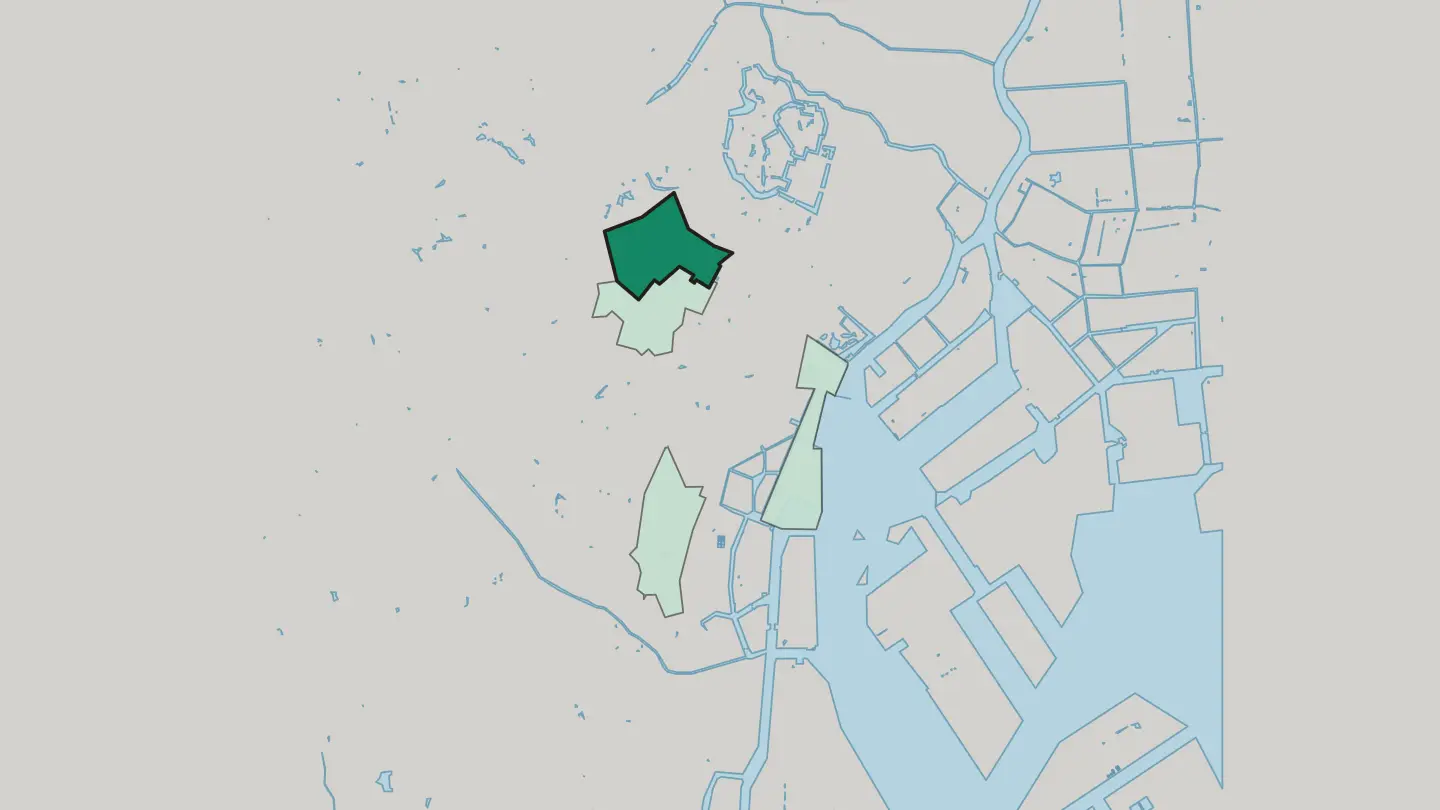 Map of Akasaka in Minato City