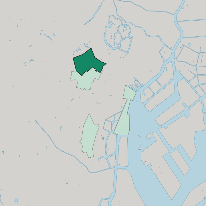 Map showing Akasaka — In Minato City